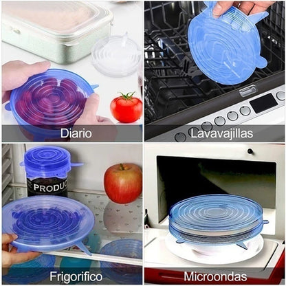 Seal and Store! Flexible Silicone Lids for Fridge and Kitchen Use