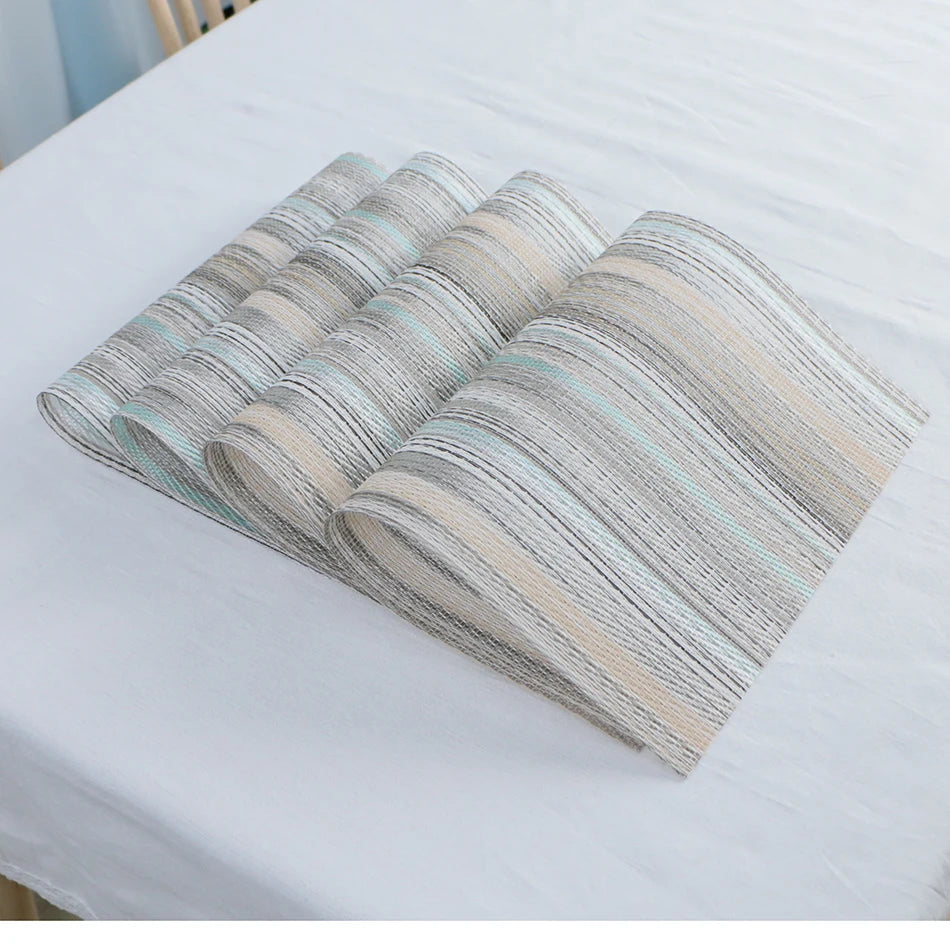 Elegance Weave Heat-Resistant Placemats