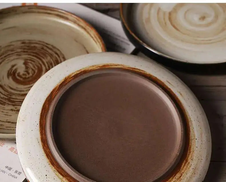 Prato Cerâmico Japonês Borda Reta – Mesa Sofisticada