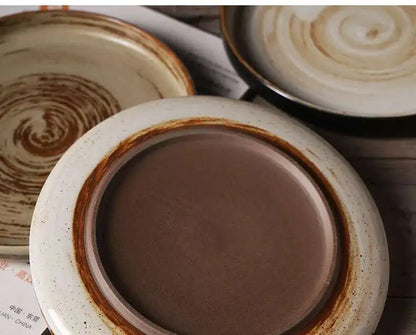 Prato Cerâmico Japonês Borda Reta – Mesa Sofisticada