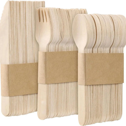 EcoWood Essentials – Sustainable Disposable Wooden Cutlery