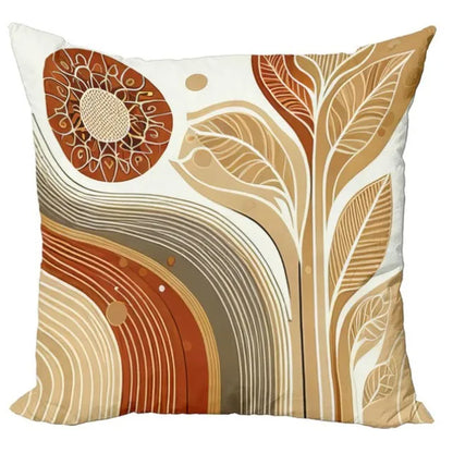 18x18inch Geometric Art Pattern Pillow Cover Machine Washable Square Cushion Covers For Home Decor and Gift Giving