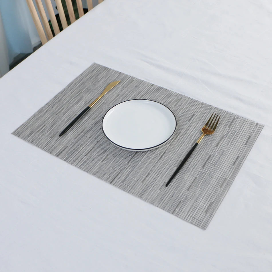 Elegance Weave Heat-Resistant Placemats