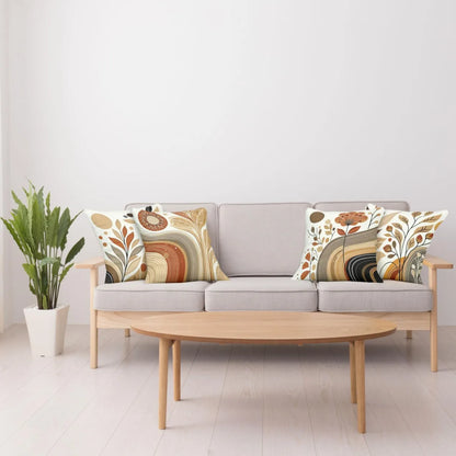 18x18inch Geometric Art Pattern Pillow Cover Machine Washable Square Cushion Covers For Home Decor and Gift Giving