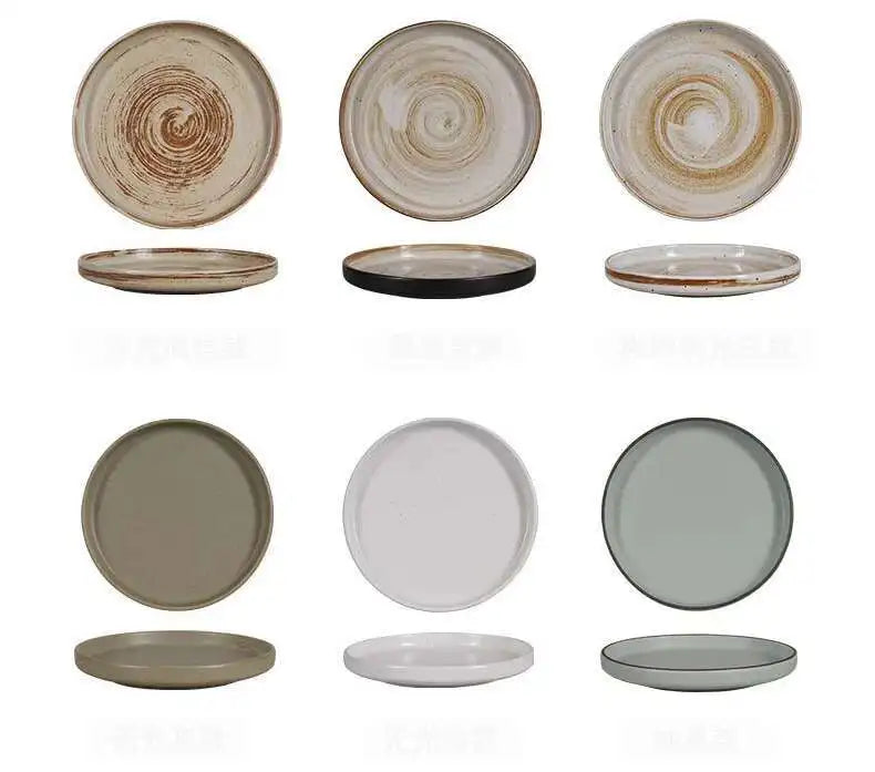 Prato Cerâmico Japonês Borda Reta – Mesa Sofisticada