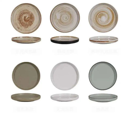 Prato Cerâmico Japonês Borda Reta – Mesa Sofisticada