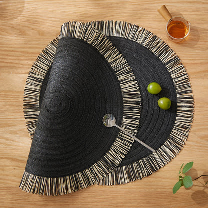 Round Placemats Set of 6 for Dining Table