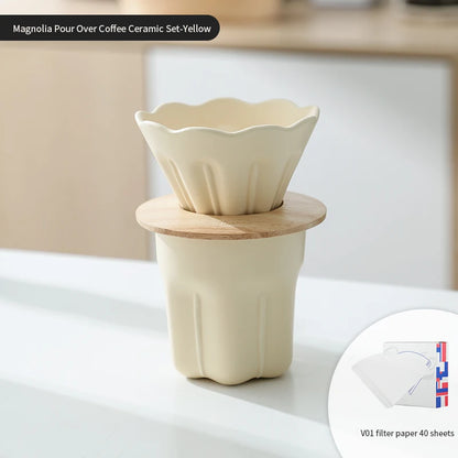 Ceramic Coffee Dripper V01 with Reusable Filter Stand