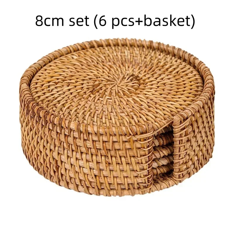 Handmade Rattan Placemat for Natural Dining Decor