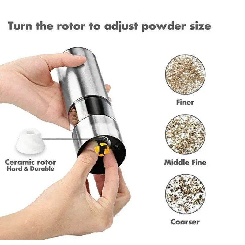Electric Salt &amp; Pepper Grinder Set