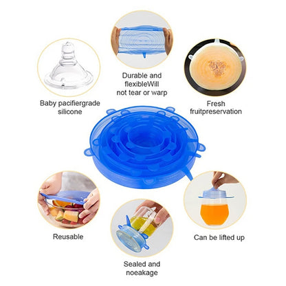 Seal and Store! Flexible Silicone Lids for Fridge and Kitchen Use