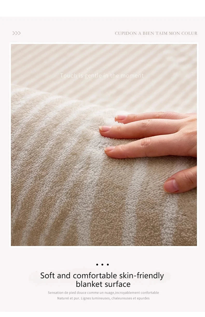 VIKAMA Circular Minimalist Light Luxury Carpet Minimalist Style Sofa Carpet Living Room Home Decoration Washable Floor Mat