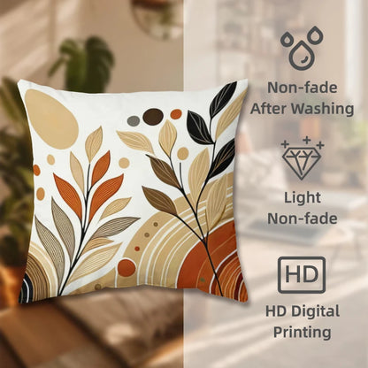 18x18inch Geometric Art Pattern Pillow Cover Machine Washable Square Cushion Covers For Home Decor and Gift Giving