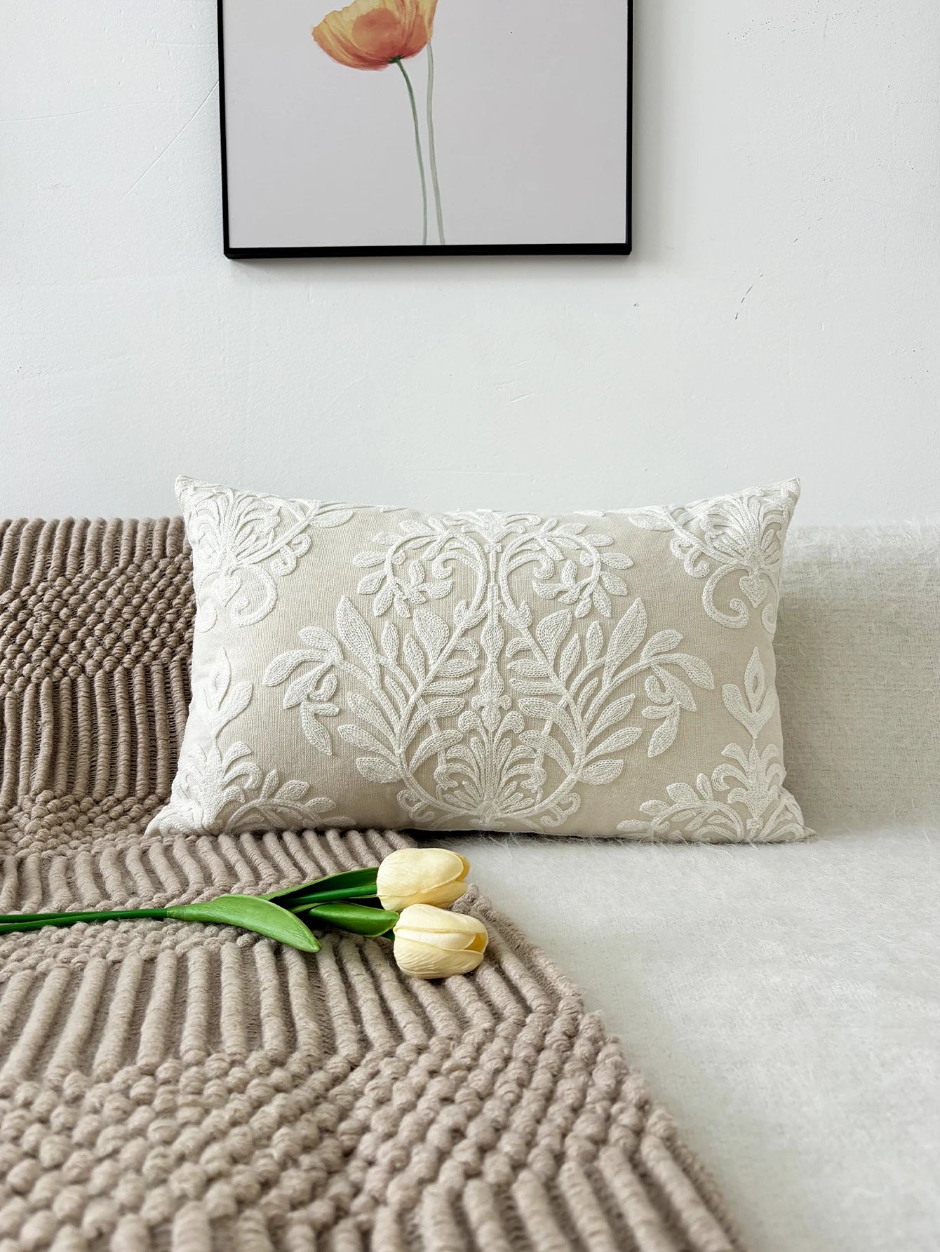 Chic Boho Throw Pillow Cover – Add a Touch of Art to Your Sofa