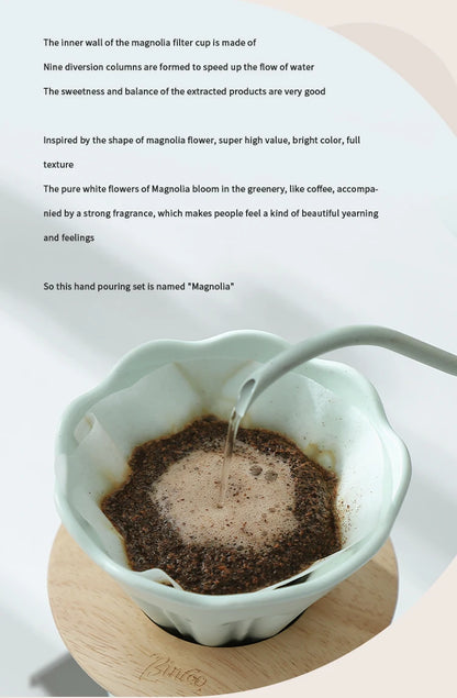 Ceramic Coffee Dripper V01 with Reusable Filter Stand