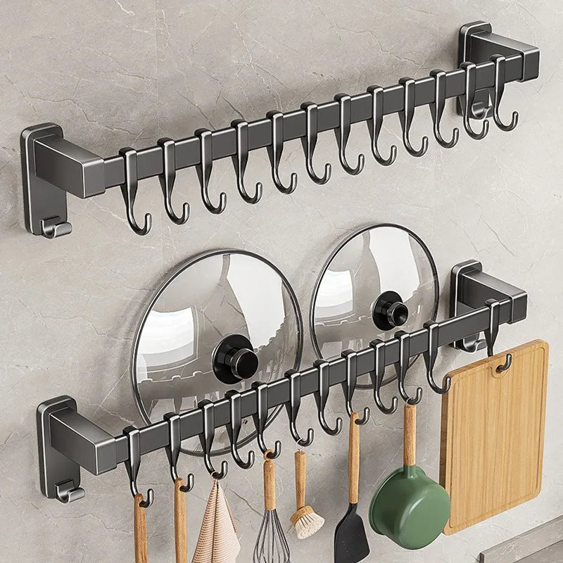 "No Drills, No Mess – Sleek Floating Shelf for All Your Kitchen Essentials