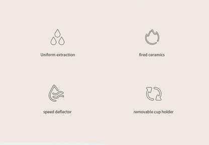 Ceramic Coffee Dripper V01 with Reusable Filter Stand