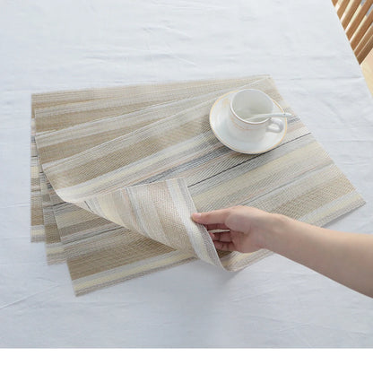 Elegance Weave Heat-Resistant Placemats