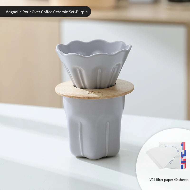 Ceramic Coffee Dripper V01 with Reusable Filter Stand