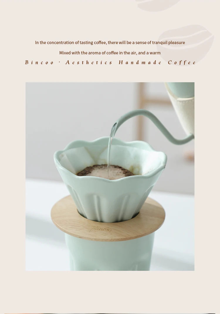 Ceramic Coffee Dripper V01 with Reusable Filter Stand