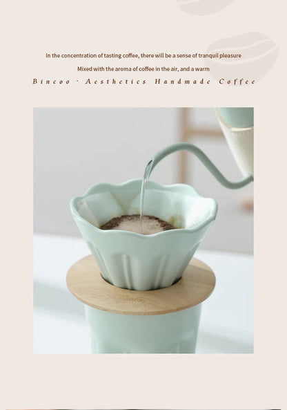 Ceramic Coffee Dripper V01 with Reusable Filter Stand