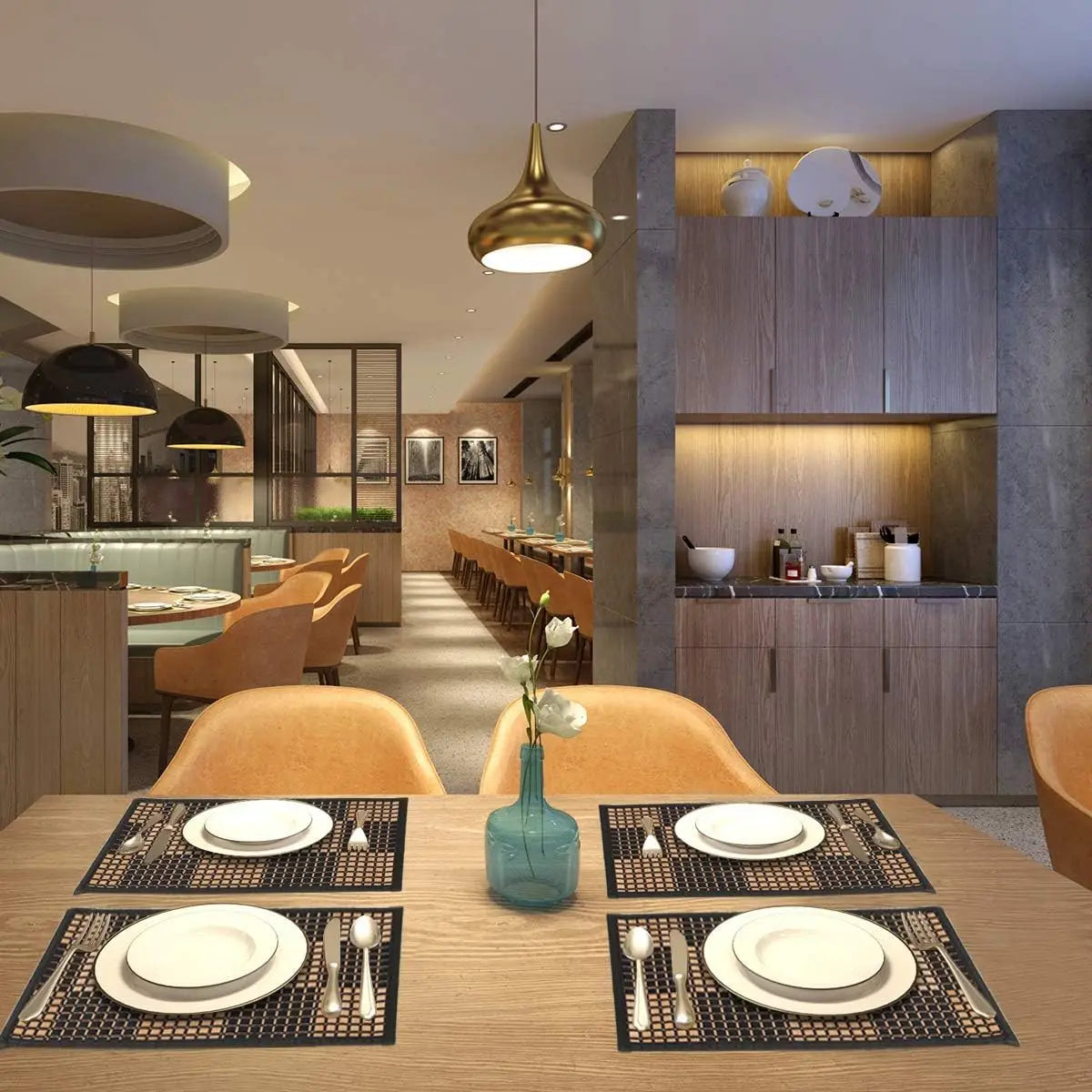 Manteles individuales de bambú ecológicos