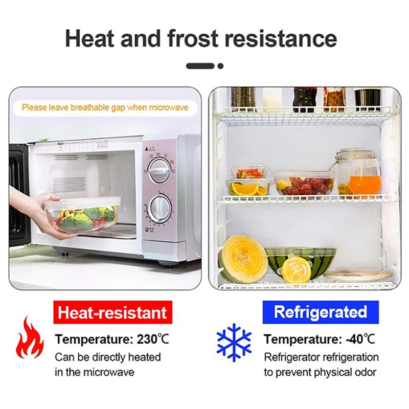 Seal and Store! Flexible Silicone Lids for Fridge and Kitchen Use