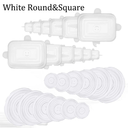 Seal and Store! Flexible Silicone Lids for Fridge and Kitchen Use
