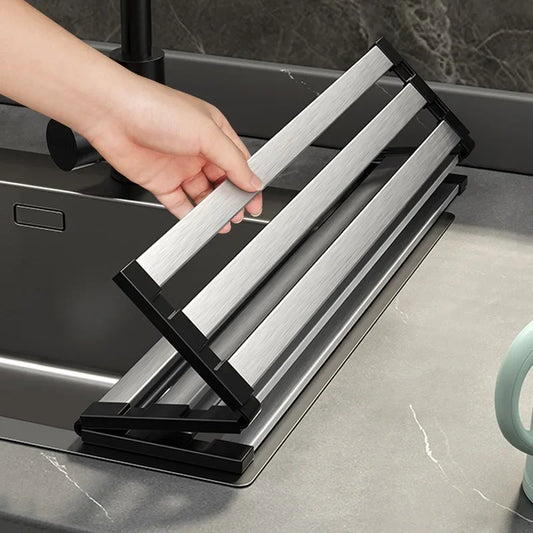 The Sleek, Foldable Sink-Top Dish Drying Revolution