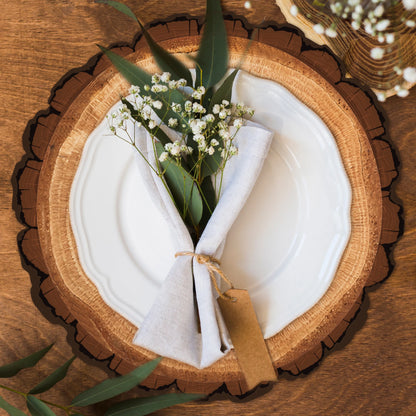 Rustic Tree-Shaped Placemats Set