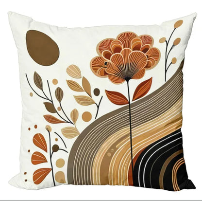 18x18inch Geometric Art Pattern Pillow Cover Machine Washable Square Cushion Covers For Home Decor and Gift Giving