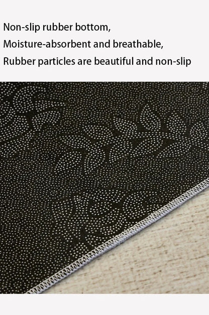 VIKAMA Circular Minimalist Light Luxury Carpet Minimalist Style Sofa Carpet Living Room Home Decoration Washable Floor Mat