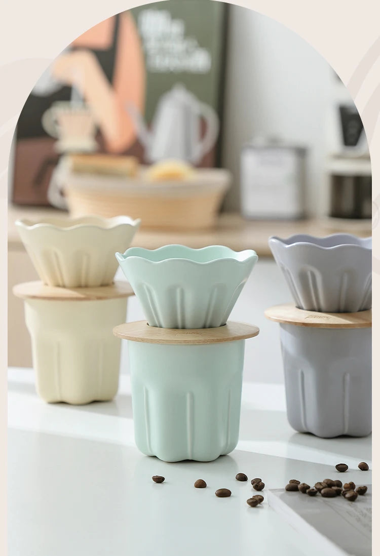 Ceramic Coffee Dripper V01 with Reusable Filter Stand