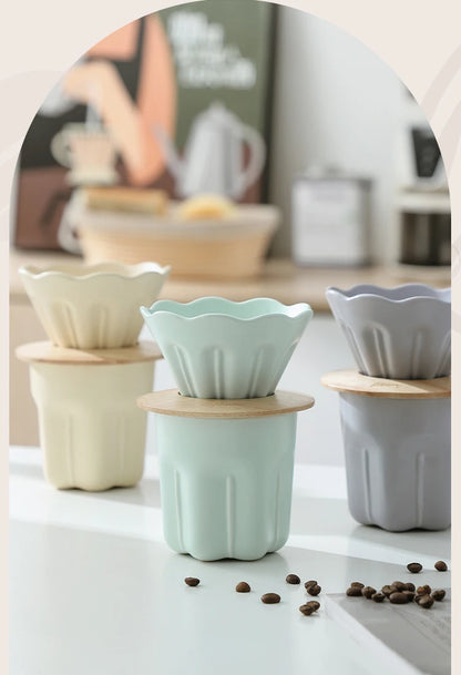 Ceramic Coffee Dripper V01 with Reusable Filter Stand