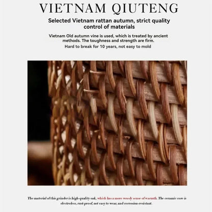 Handmade Rattan Placemat for Natural Dining Decor