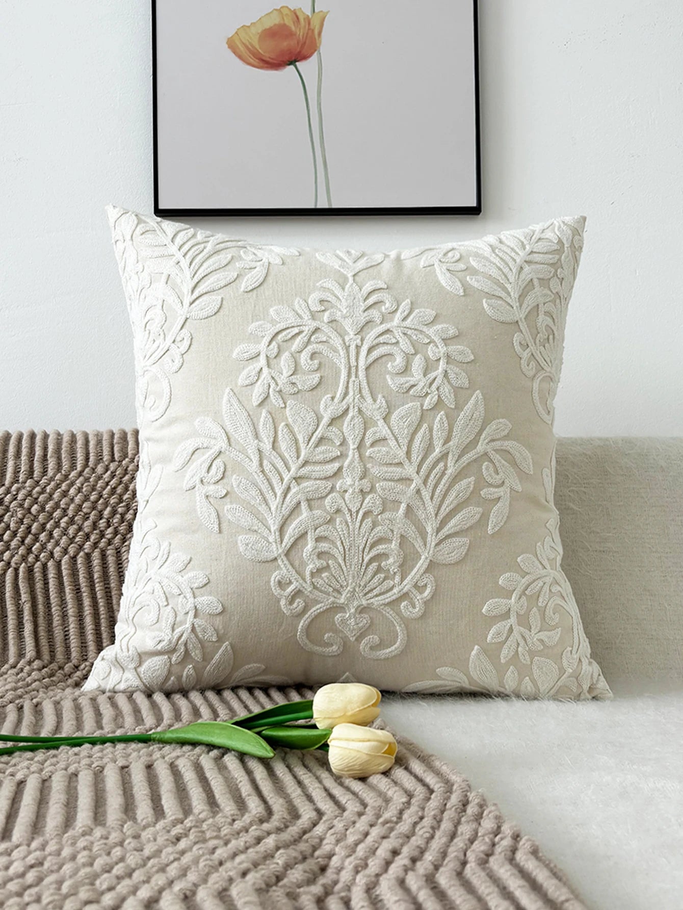Chic Boho Throw Pillow Cover – Add a Touch of Art to Your Sofa