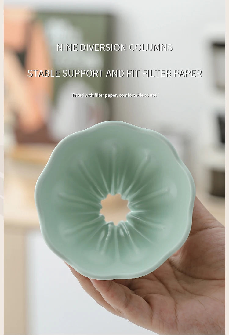 Ceramic Coffee Dripper V01 with Reusable Filter Stand