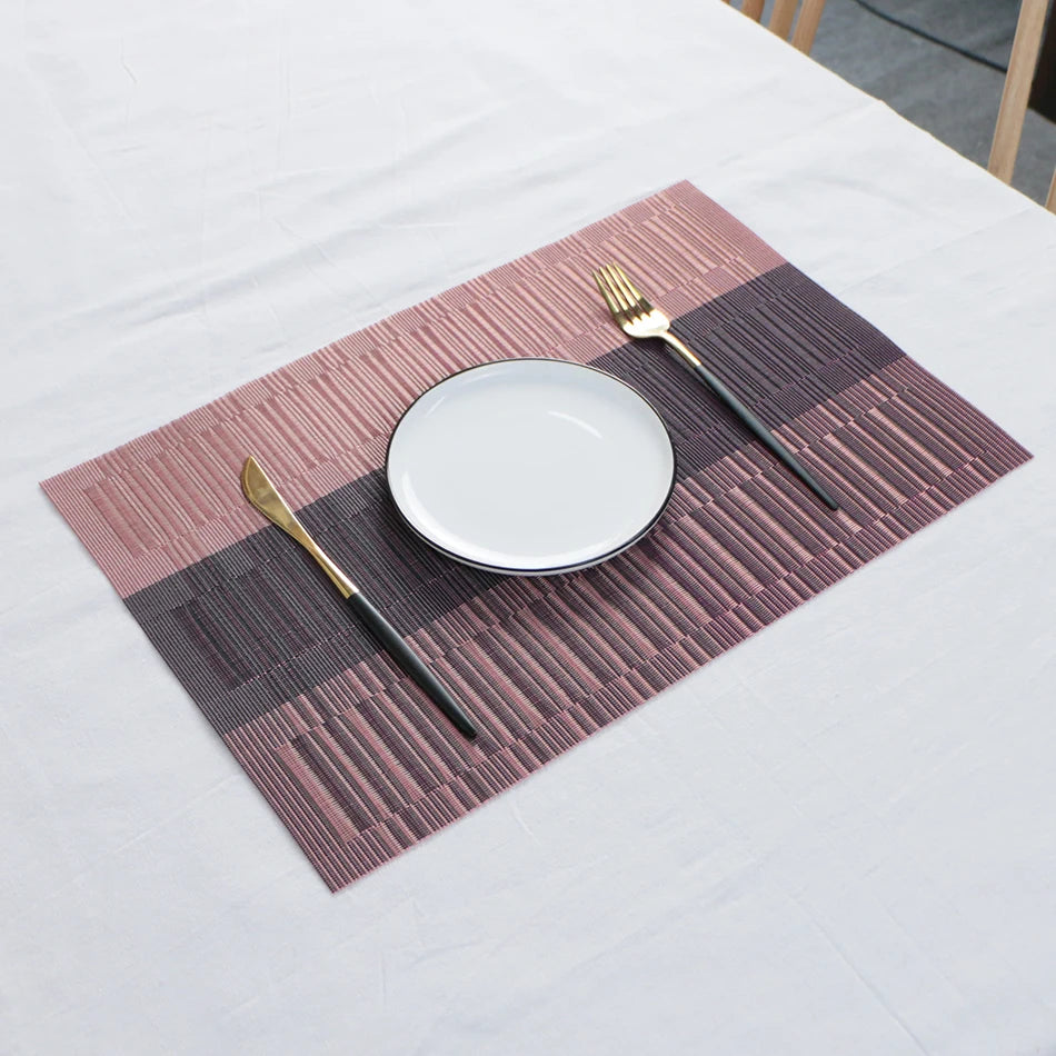 Elegance Weave Heat-Resistant Placemats
