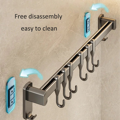 "No Drills, No Mess – Sleek Floating Shelf for All Your Kitchen Essentials