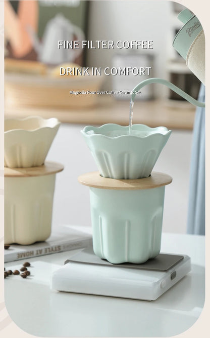 Ceramic Coffee Dripper V01 with Reusable Filter Stand