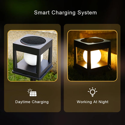 Solar Post Cap Light Easy Outdoor Lighting No Wiring