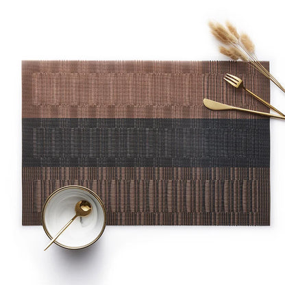 Elegance Weave Heat-Resistant Placemats