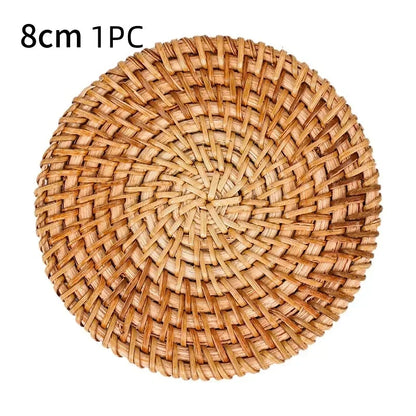 Handmade Rattan Placemat for Natural Dining Decor