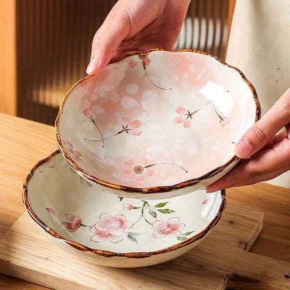 Pratos de cerâmica em estilo japonês