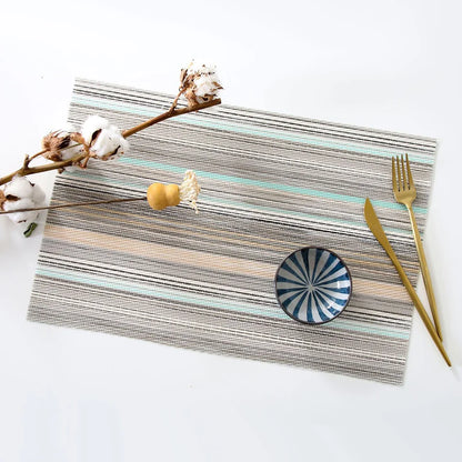 Elegance Weave Heat-Resistant Placemats