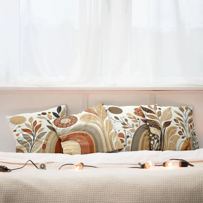 18x18inch Geometric Art Pattern Pillow Cover Machine Washable Square Cushion Covers For Home Decor and Gift Giving