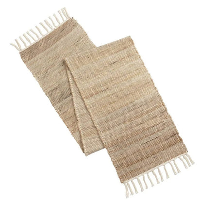 Natural Jute Tablerunner Tassel for Christmas Home Table Decoration Table Flag Cloth Wedding Decoration Table Runner