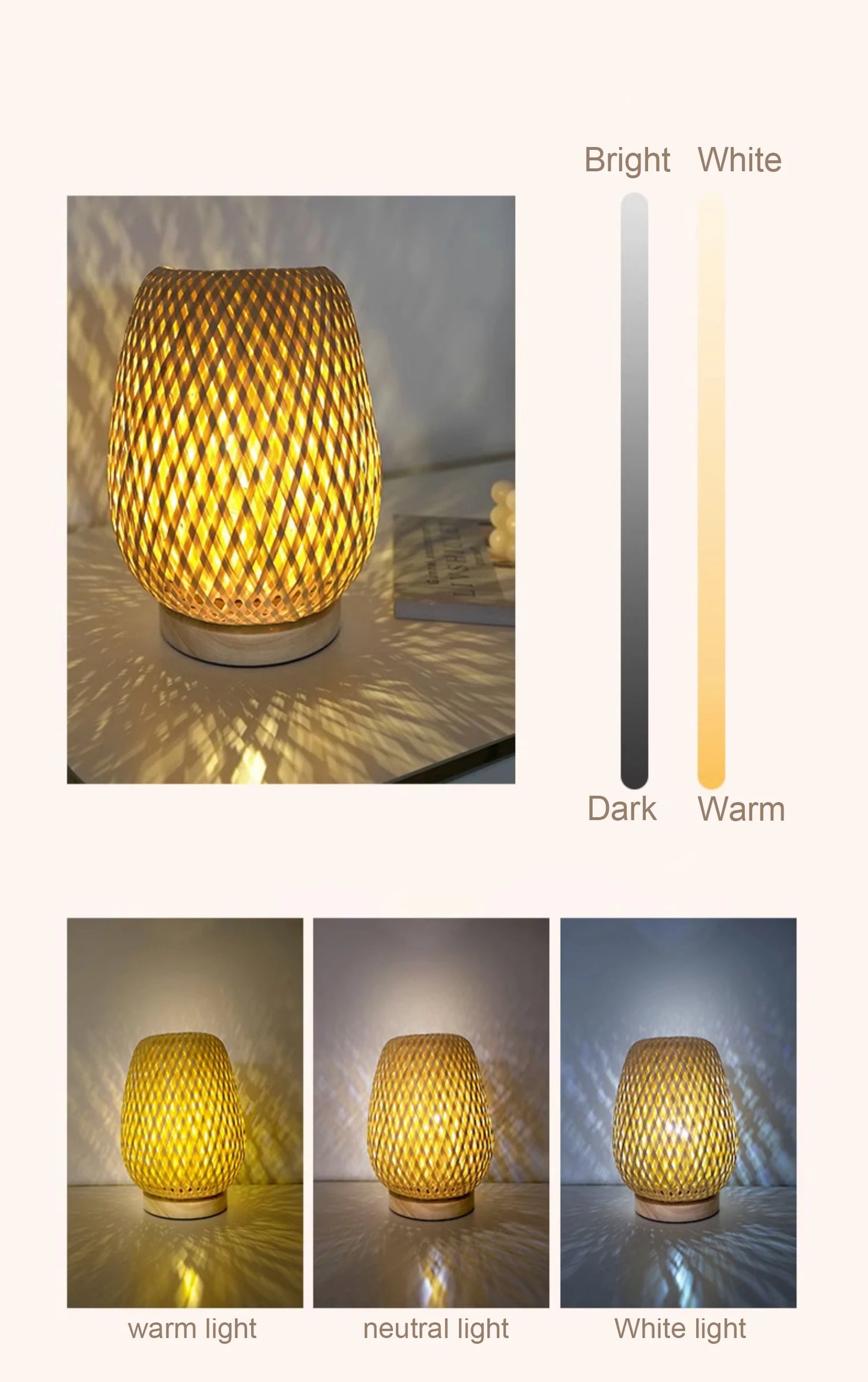 Table Lamp Warm Light for Cozy Home Decor