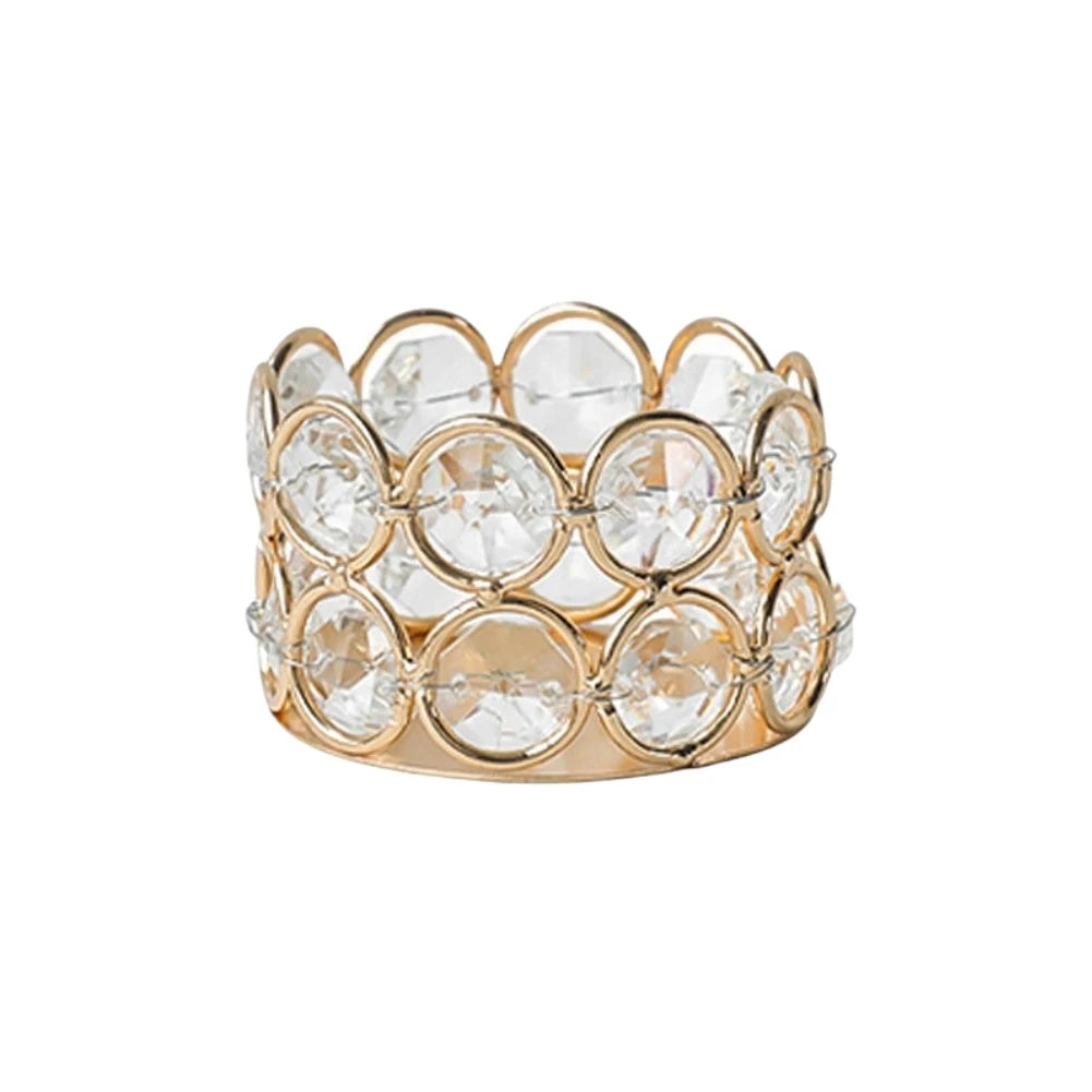 Crystal Tealight Candle Lantern Holders Candlesticks  For Wedding Xmas Party Dinner Table Centerpieces Home Decors