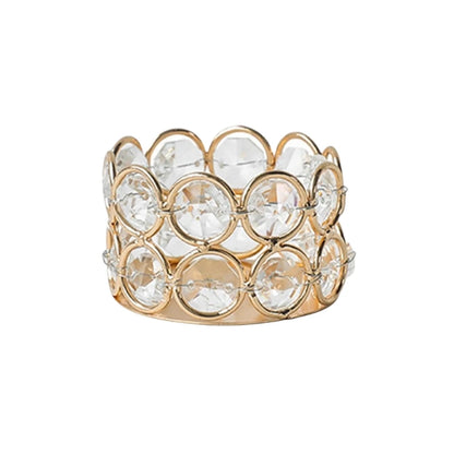 Crystal Tealight Candle Lantern Holders Candlesticks  For Wedding Xmas Party Dinner Table Centerpieces Home Decors